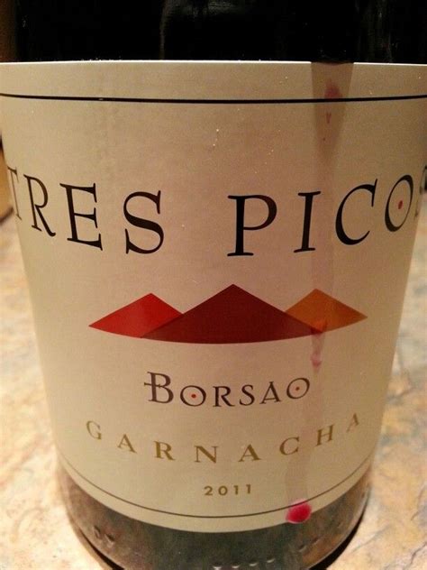 Tres Pico Borsao Wine Label Packaging Wine Bottle Wine Label