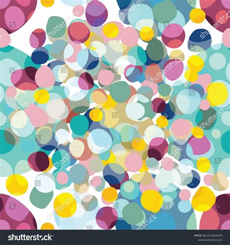 Colored Circle Seamless Pattern Vector Stock Vector Royalty Free