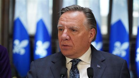 Le premier ministre du Québec François Legault en visite dans la région