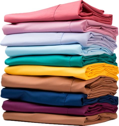 Stack Of Colorful Folded Shirts Png With Ai Generated Png