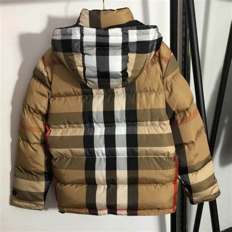 Burberry Monogram Puffer Coat Plaid Beach Babe Bikini