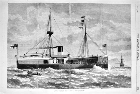 The British Navy.- H.M.S. "Agamemnon." 1882.