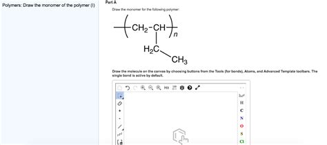 Solved Draw The Monomer For The Following Polymer Draw