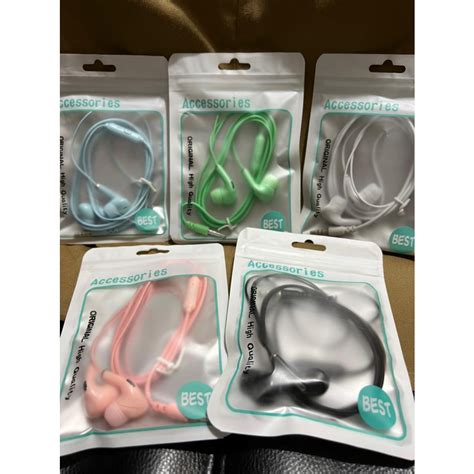 Jual HEADSET HANDSFREE Hf Earphone U28 MACARON MATE COLOR HIFI EXTRA