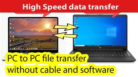 How To Transfer Files From Pc To Pc Using Wifi Windows Youtube