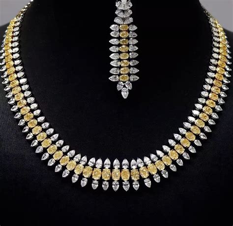 Pin By Manoj Kadel On Diamond Necklaces Colour Stone And Perls Jewellery Diamond Jewelry