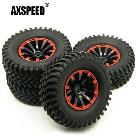 AXSPEED 1 2 4Pcs 1 9 Inch Plastic Wheel Rims With 100mm OD Tires For