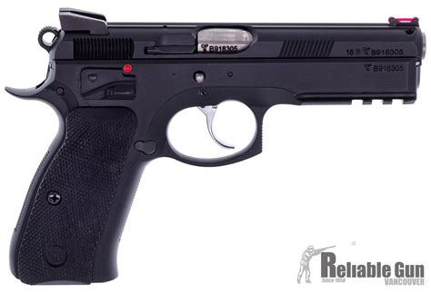 Used Cz 75 Sp 01 Shadow Dasa Semi Auto Pistol 9mm Black Rubber