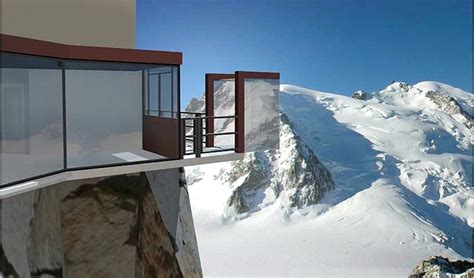 Pretty Architecture - Aiguille Du Midi Skywalk It’s called a “Skywalk”,...