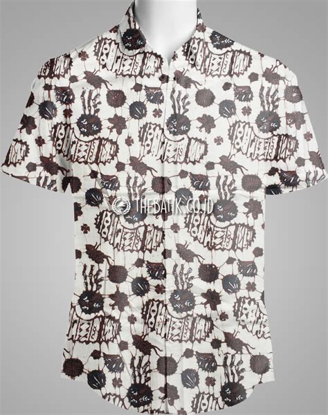 Jual Kain Batik Klasik Jogja Motif Ceplok Sogan Putih THEBATIK CO ID