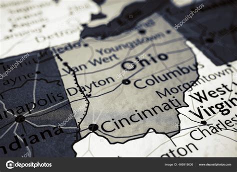 Ohio State Usa Map Stock Photo by ©aallm 466918636