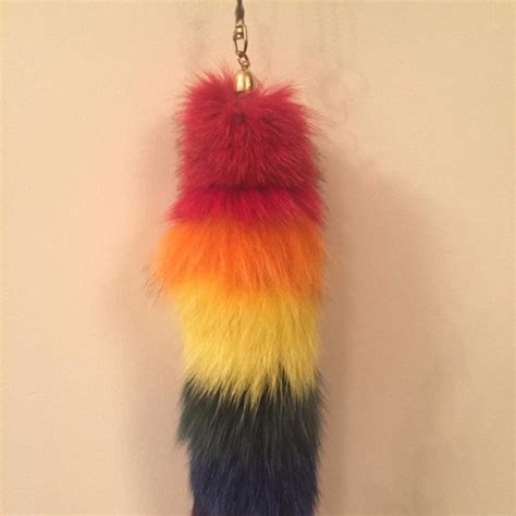 Furry Tail Keyring Etsy