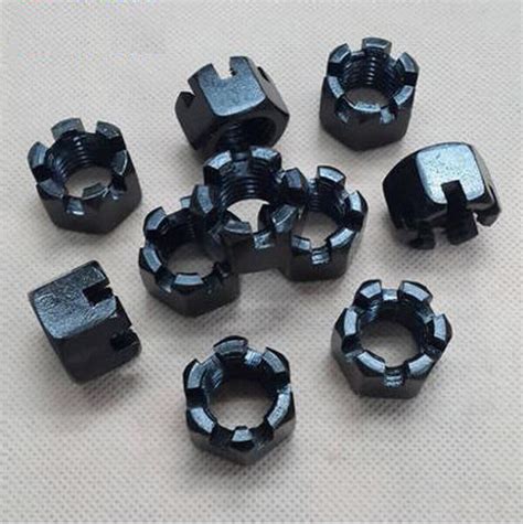 Slotted Hex Castle Nut Coarse Fine Thread All Sizes M6 M10 M14 M20 M30