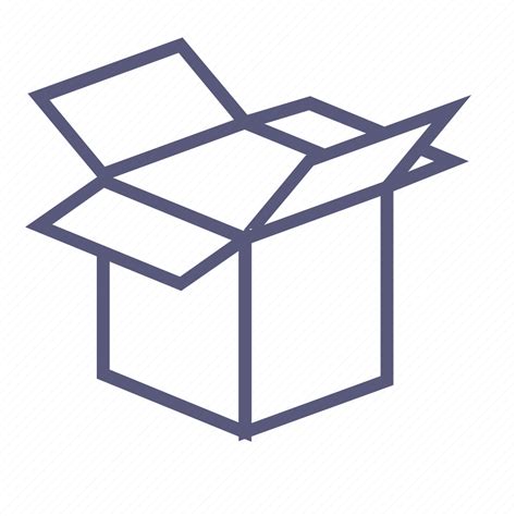 Box Dropbox Move Open Box Package Packing Shipping Icon