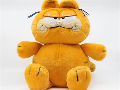 Large Garfield Plush 27 Cm With Original Label Large Vintage - Etsy