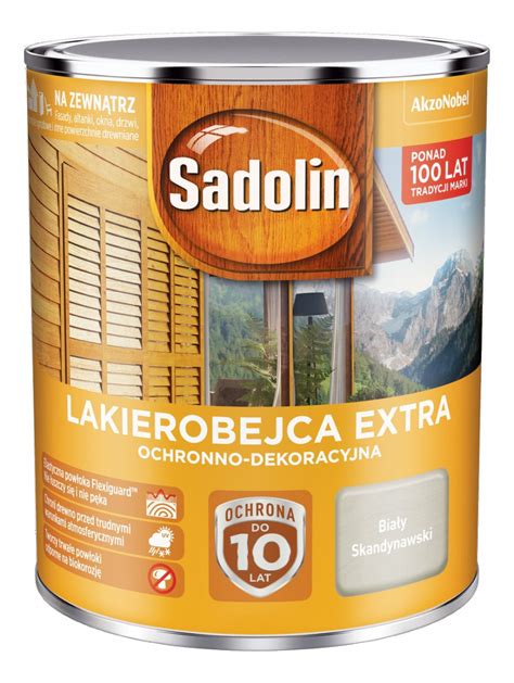 Lakierobejca Sadolin Farba Do Drewna Extra 0 75L Kolor Biały