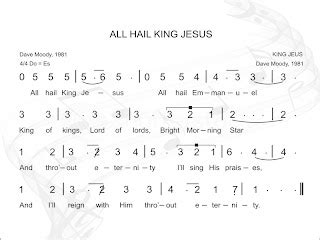 The Worship Song: ALL HAIL KING JESUS