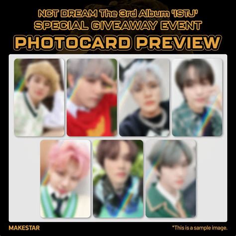 Choose Pob Official Nct Dream Istj Makestar Preorder Benefit Pob Holo