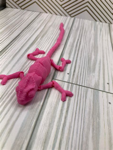 3d Printed Articulated Lizard Chameleon Etsy