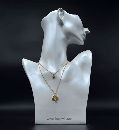 Necklace Earrings Jewelry Displays Mannequin Bust Necklace Head Display Stand Resin Jewelry