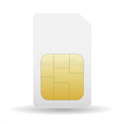 Simcard Isolated 3d Design Gsm Realistic Sim Cards Vector Illustration