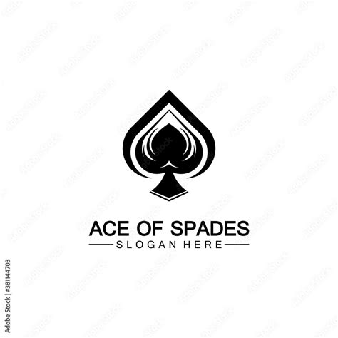 Ace Of Spades Icon Logo Design Flat Related Icon For Web And Mobile