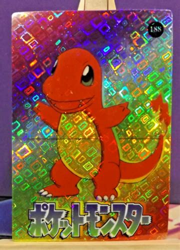 POKEMON POCKET MONSTERS VENDING PRISM STICKER 188 CHARMANDER PIKACHU EBay