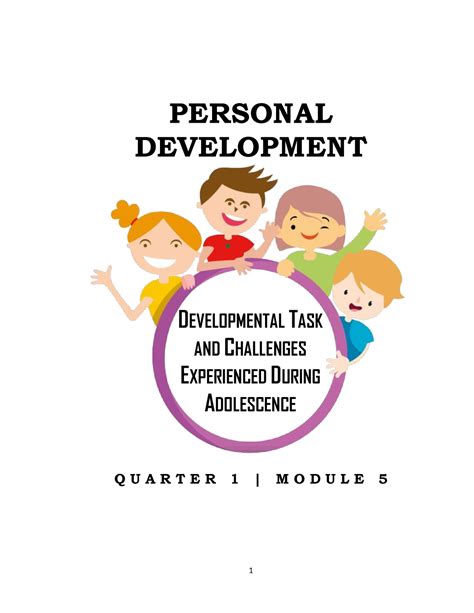 Personal Development Week 3 Module 5 Q1 Personal Development Q U A