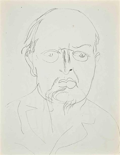 Raoul Dufy Study For Self Portrait Original Lithograph By Raoul