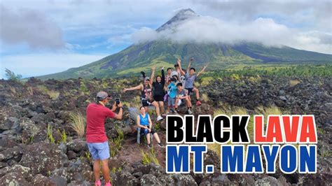 Black Lava Mt Mayon Albay Youtube