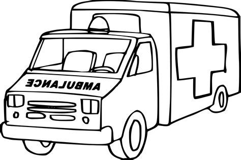 Coloriage Ambulance Imprimer