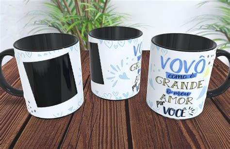 Caneca Personalizada Vovô Como É Grande O Meu Amor FRANPI