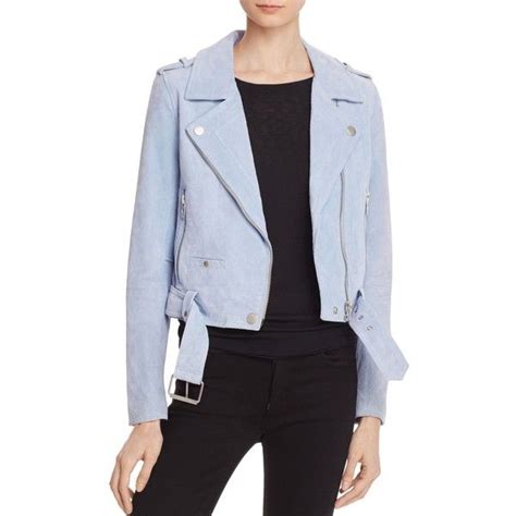 Blanknyc Suede Moto Jacket Sky Blue