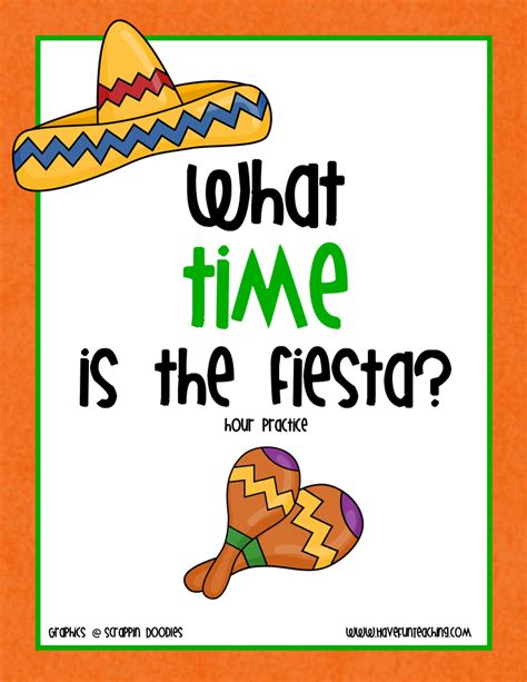 Telling Time To The Hour Clock Activity • Have Fun Teaching