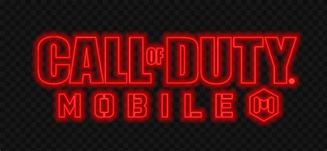 HD Red Neon Call Of Duty Mobile COD Game Logo PNG | Call of duty, Red ...