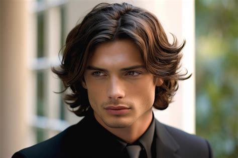 Premium AI Image Mens Hairstyles For Medium Length Hair