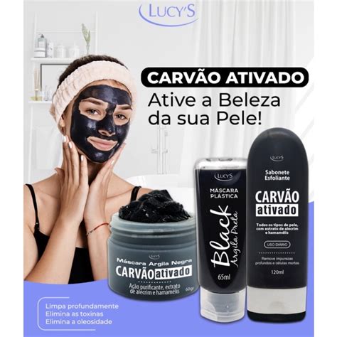 Limpeza de Pele Skin Care Carvão Ativado Argila Negra Home Care 1