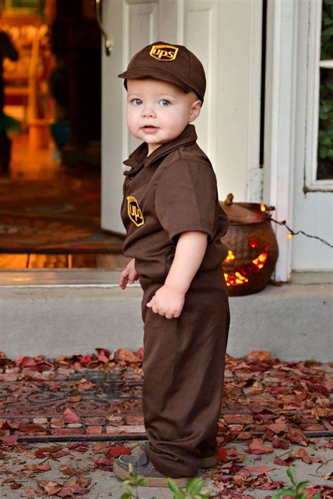 Toddler UPS Delivery Guy Costume (Ages 3-6) | Halloween costumes for ...