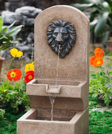 Jeco Inc Two Tier Lion Head Wall Fountain Wall Fountain Outdoor