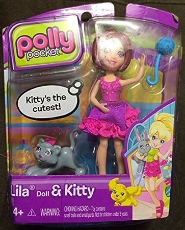 Amazon.com: Polly Pocket Lila Doll & Kitty: Toys & Games