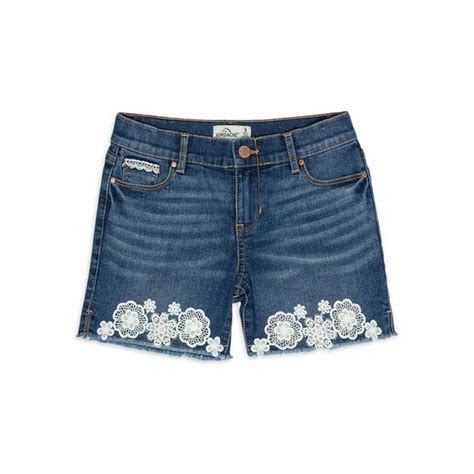 Jordache Mid Rise Jean Short Big Girls 1 Count 1 Pack