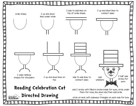 First Grade Blue Skies Directed Drawing Tutorial For Reading