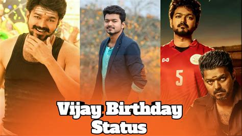 Thalapathy Vijay Birthday Special Video ️ Whatsapp Status Youtube