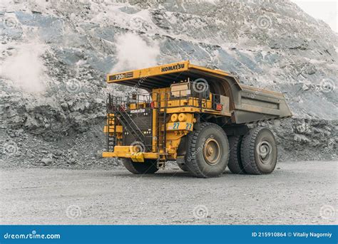 Komatsu 730e Dump Truck At The Gold Mining Site Editorial Stock Image