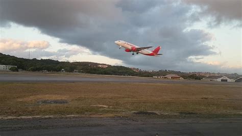 Pushback taxi e decolagem de Recife SBRF B737 800 Gol Linhas Aéreas