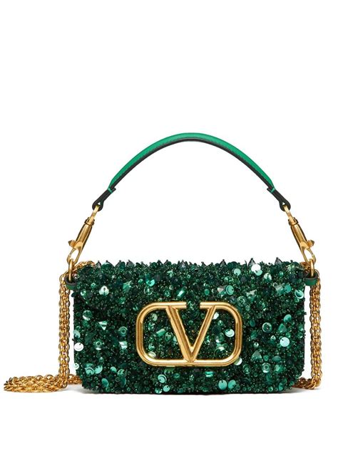 Valentino Garavani Small Loc Embellished Shoulder Bag Farfetch