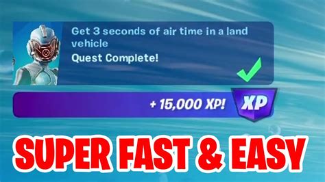 Get Seconds Of Air Time In A Land Vehicle Fortnite Youtube