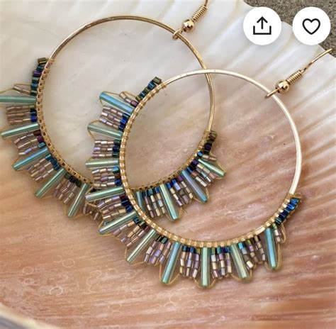 Pin By Aurea Troestch On Joyeria In Bead Jewellery Beaded Hoop