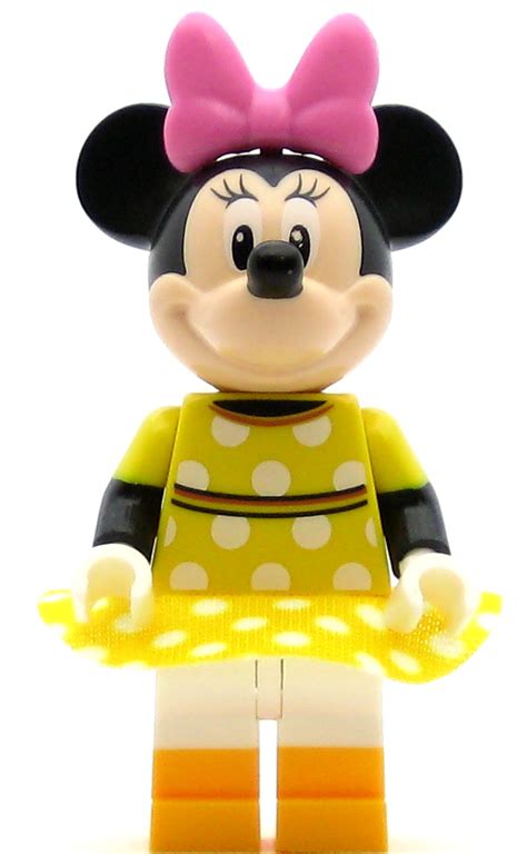 Lego Disney Minifigure Minnie Mouse Yellow Polka Dot Dress