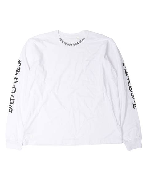 Chrome Hearts Neck Logo Long Sleeve T Shirt